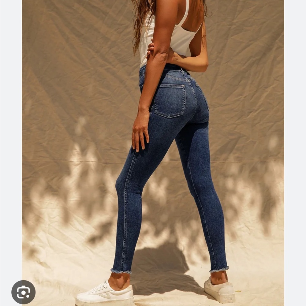 Free People Dark Wash Straight leg jeans